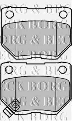 BORG & BECK bbp1984 -  Комплект тормозных колодок, дисковый тормоз